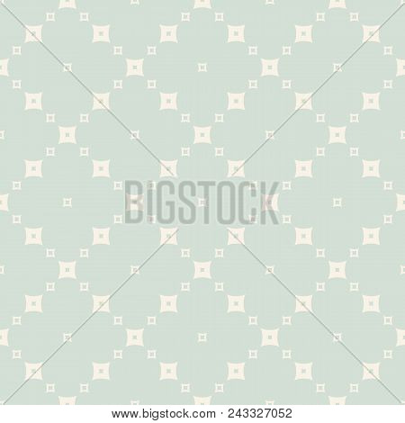 Retro Vintage Style Seamless Pattern. Vector Geometric Background With Small Outline Squares In Stag
