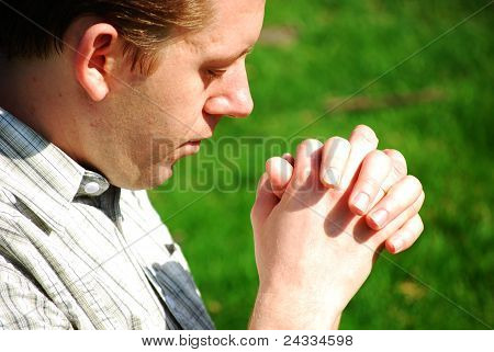 若い男の祈り