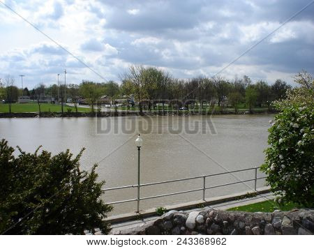Auglaize River As Seen From Old Fort Defiance Park, Defiance, Oh