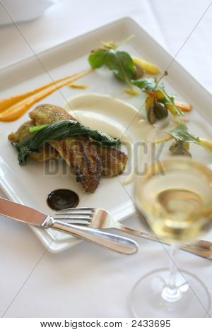 paniert und sautierten filet