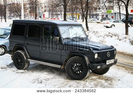 Ufa, Russia - November 24, 2010: Motor Car Mercedes-benz W463 G-class In The City Street.