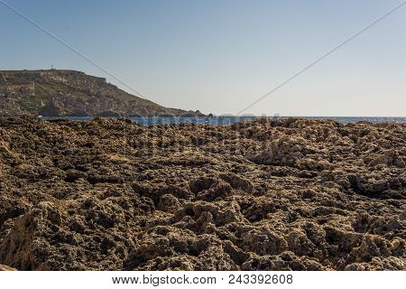 Photo Of Sea Water Beating Against Rock, Cirkewwa, Malta