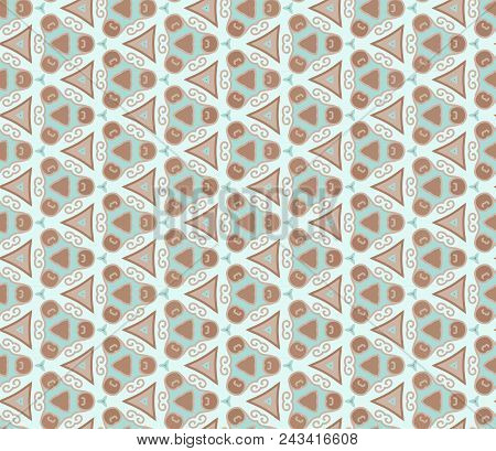 Beautiful Seamless Abstract Pattern. Pastel Delicate Colours