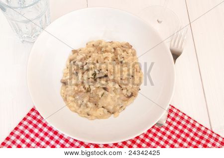 Mantarlı risotto