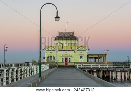 Melbourne, Australia - March 10, 2018: St Kilda Pavilion At The End Of St Kilda Pier Was Originally 