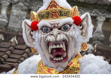 Ubud, Bali, Indonesia - March 20, 2015 : Impresive Hand Made Structure, Ogoh-ogoh Statue Built For T