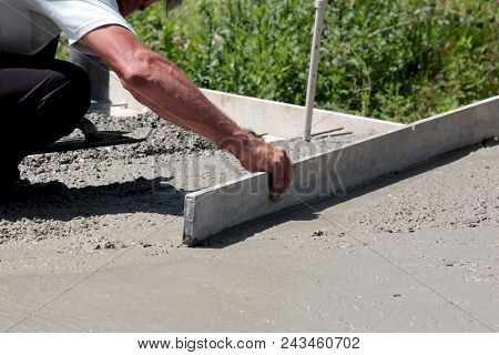Concreting The Floor Of A New House