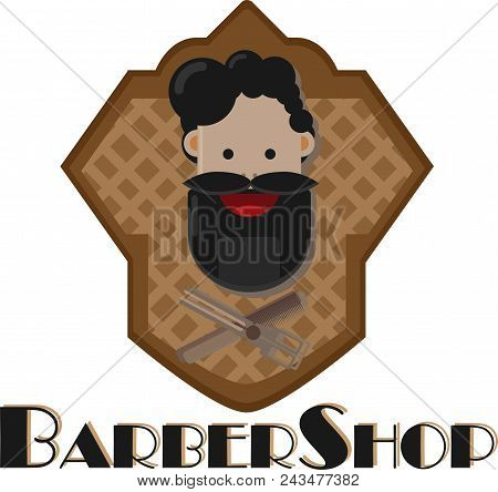 Illustration Of A Bearded Man With Warm, Brown Tones