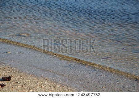 Wavelet On The Beach In Brittany During A Summer Day