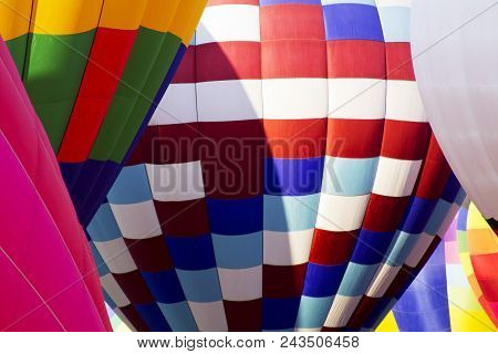Grounded Hot Air Balloons In Colorado Spring, Colorado