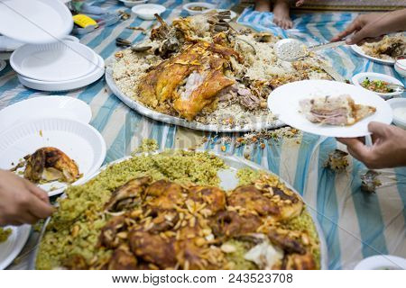 Arabian food closeup