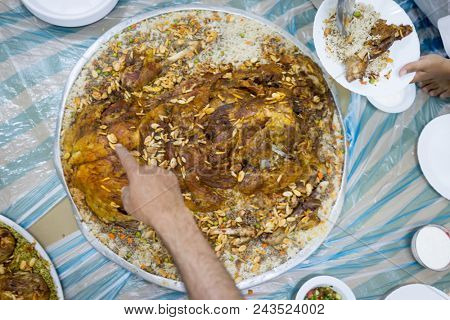Arabian food closeup