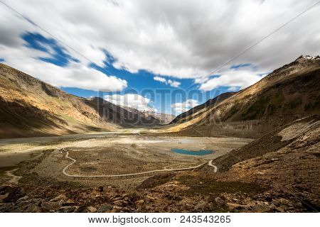 Beautiful Nature On The Way To Rangdum, North Of India.