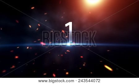 Countdown Motiongraphic 10 To 0. Countdown Start. Amazing Countdown Animation. Ready For Race, Event