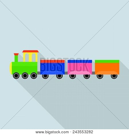 German Train Toy Icon. Flat Illustration Of German Train Toy Vector Icon For Web Design
