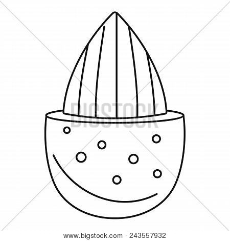 Half Shell Almond Icon. Outline Illustration Of Half Shell Almond Vector Icon For Web Design Isolate