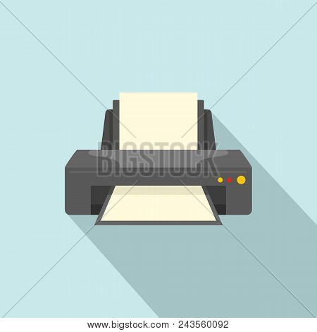 Jet Printer Icon. Flat Illustration Of Jet Printer Vector Icon For Web Design