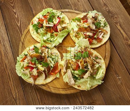 Loaded Chicken Tostadas