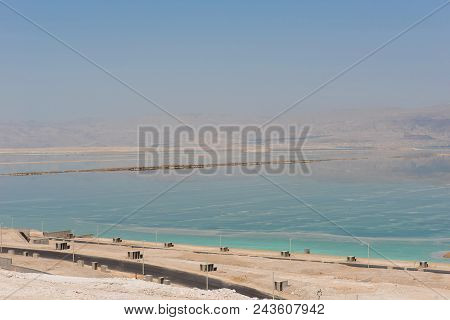 Deserted Landscape Of Dead Sea, Israel