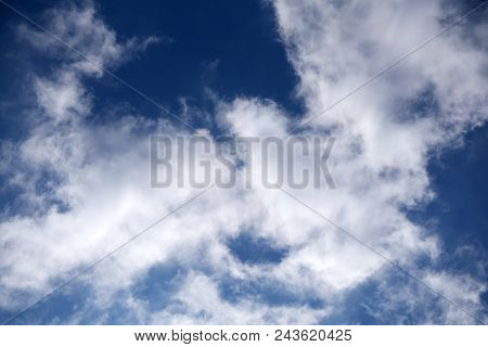 Beautiful Blue Sky With Gorgeous White Clouds