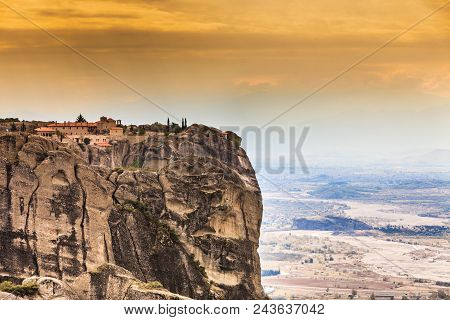 Monastery Of The Holy Trinity I In Meteora, Greece