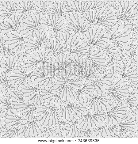 Vector Abstract Monochromatic Pattern In Gray Colors