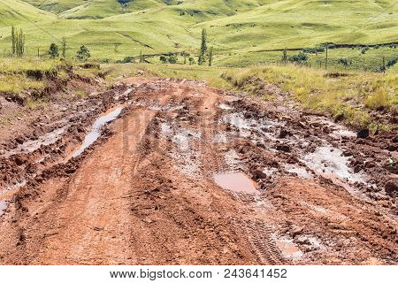 A Bad Section Of The Pot River Pass Near Elands Height In The Eastern Cape Province Of South Africa