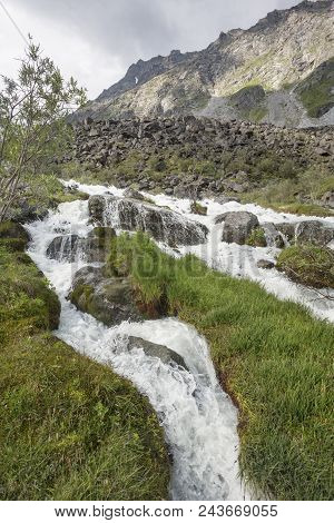 Akkem River. Altai Mountain. Russia