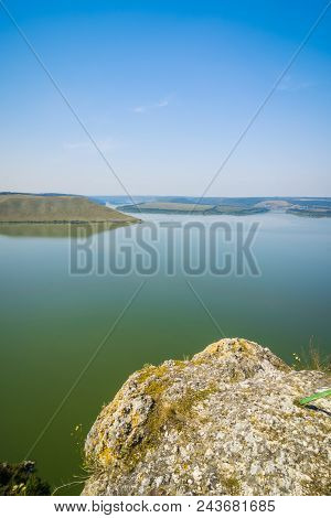 Panoramic View Of The Fjords And The Bay Of Bakota From A Height. Bakota, Ukraine
