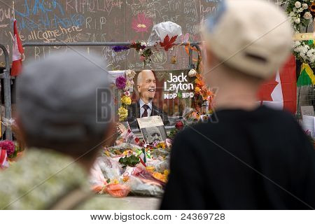 Jack Layton - Memorial de giz