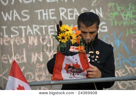 Jack Layton - Memorial de giz