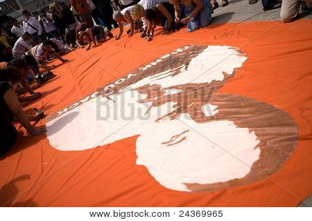 Jack Layton - Memorial de giz