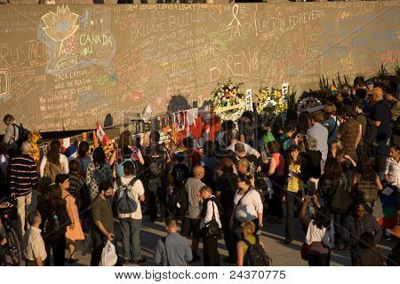 Jack Layton - Memorial de giz
