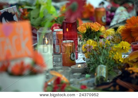 Jack Layton - Memorial de giz