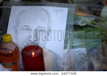 Jack Layton - Memorial de giz