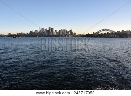 View Of Sydney's Skyline And Sydney Harbour From Cremorne Point.