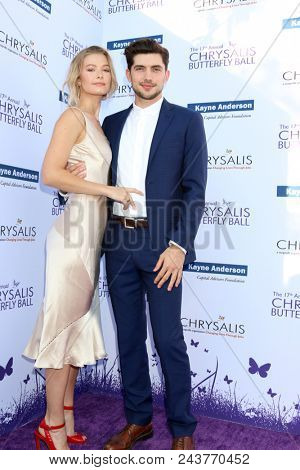 LOS ANGELES - JUN 2:  Sierra Swartz, Carter Jenkins at the 17th Annual Chrysalis Butterfly Ball at Private Residence on June 2, 2018 in Los Angeles, CA
