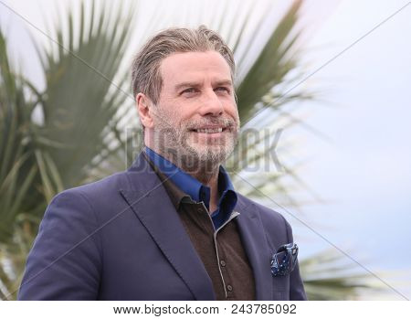 CANNES, FRANCE. May 15, 2018: John Travolta at the photocall for 