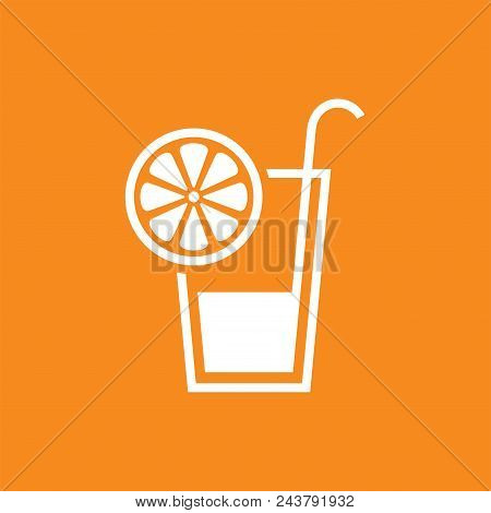 Juice Flat Vector Icon. Lemonade Flat Vector Icon. Cocktail Flat Vector Icon