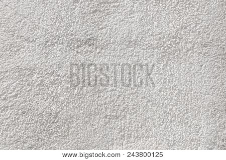 White Cement Wall Texture. Close-up Of Concrete Background With Grain