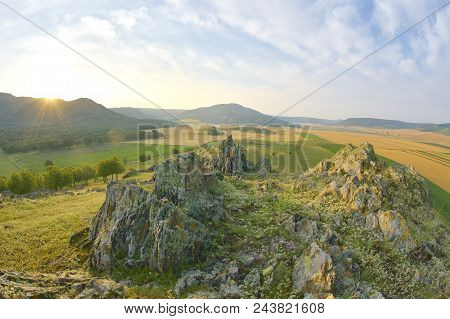 Rock Formations In Macin Mountains, Dobrogea, Romania