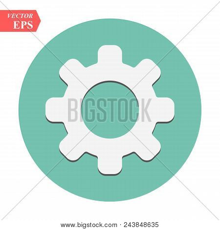 Setting Icon Vector, Tools, Cog, Gear Sign Isolated On White Background. Help Options Account Concep