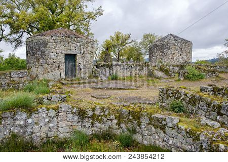 Guimaraes, Portugal - May 31, 2018 : The Citadel Of Briteiros Is An Archaeological Site Of The Iron 
