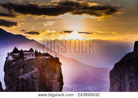 Monastery Of The Holy Trinity I In Meteora, Greece
