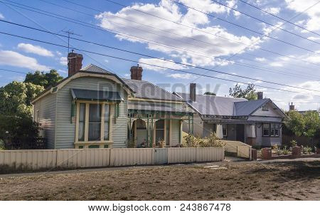 Ballarat, Victoria, Australia, 12th March 2018 - Typical Colonial Houses In The City Of Ballarat, Vi