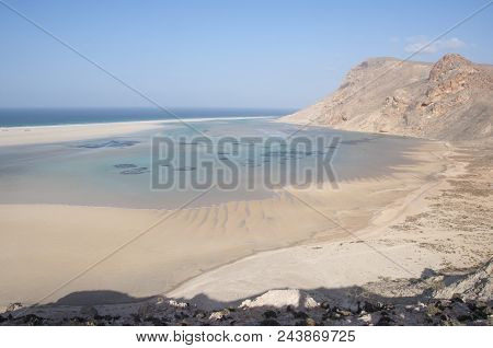Deserted Beach On Socotra Island In Yemen