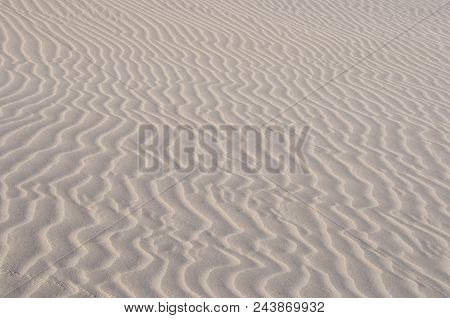 Sand Dunes In Desert Of Socotra Island, Yemen
