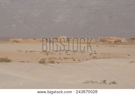 Traditional Village In Desert Of Socotra Island, Yemen