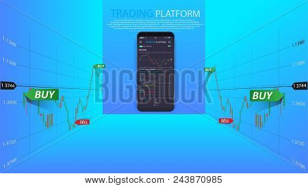 Clean Mobile Ui Design Concept. Trendy Mobile Banking. Cryptocurrency Technology. Bitcoin Exchange. 