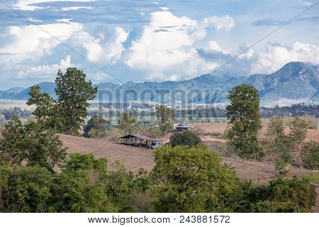 The Mountains Of Myanmar On The Background Of The Beautiful Landscape Of Thailand